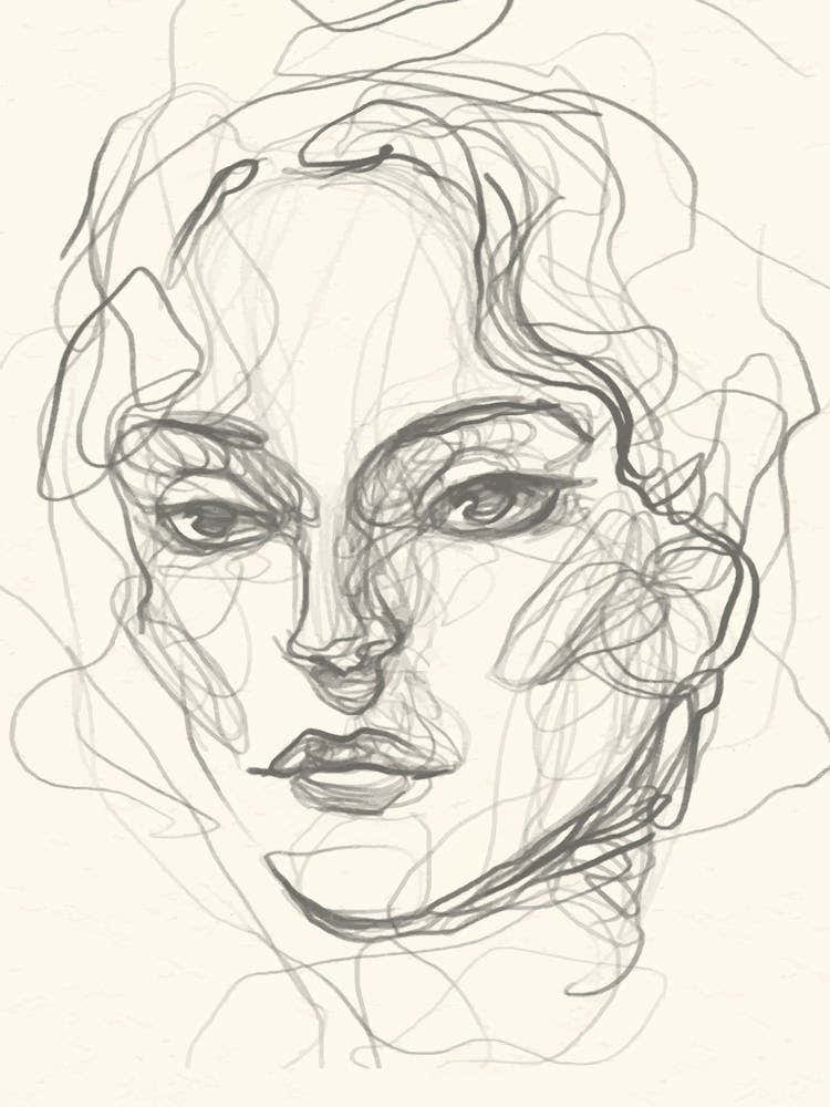 Sketch Woman's Face