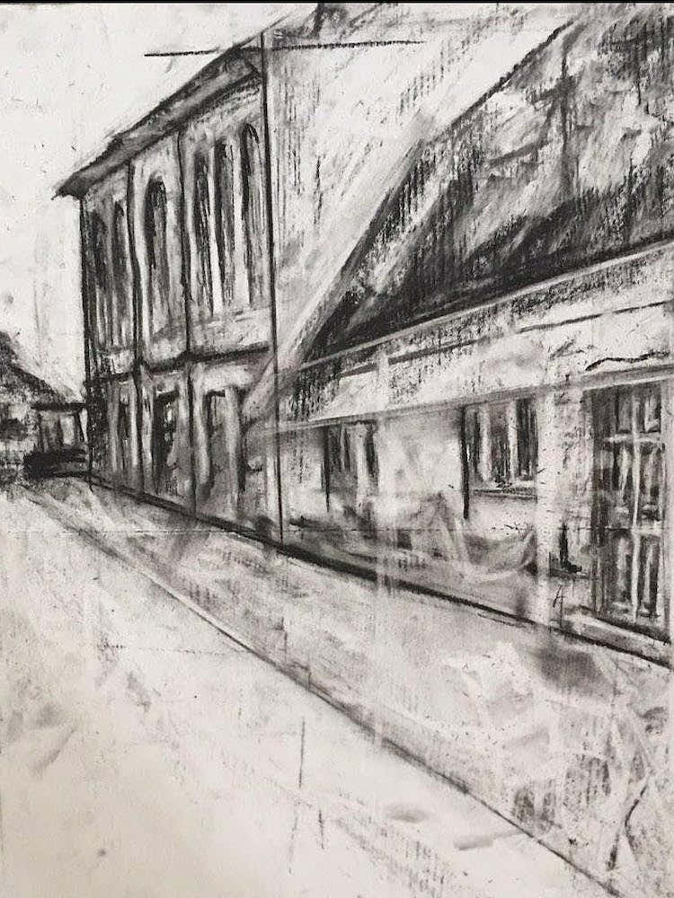 Childhood Town Scene