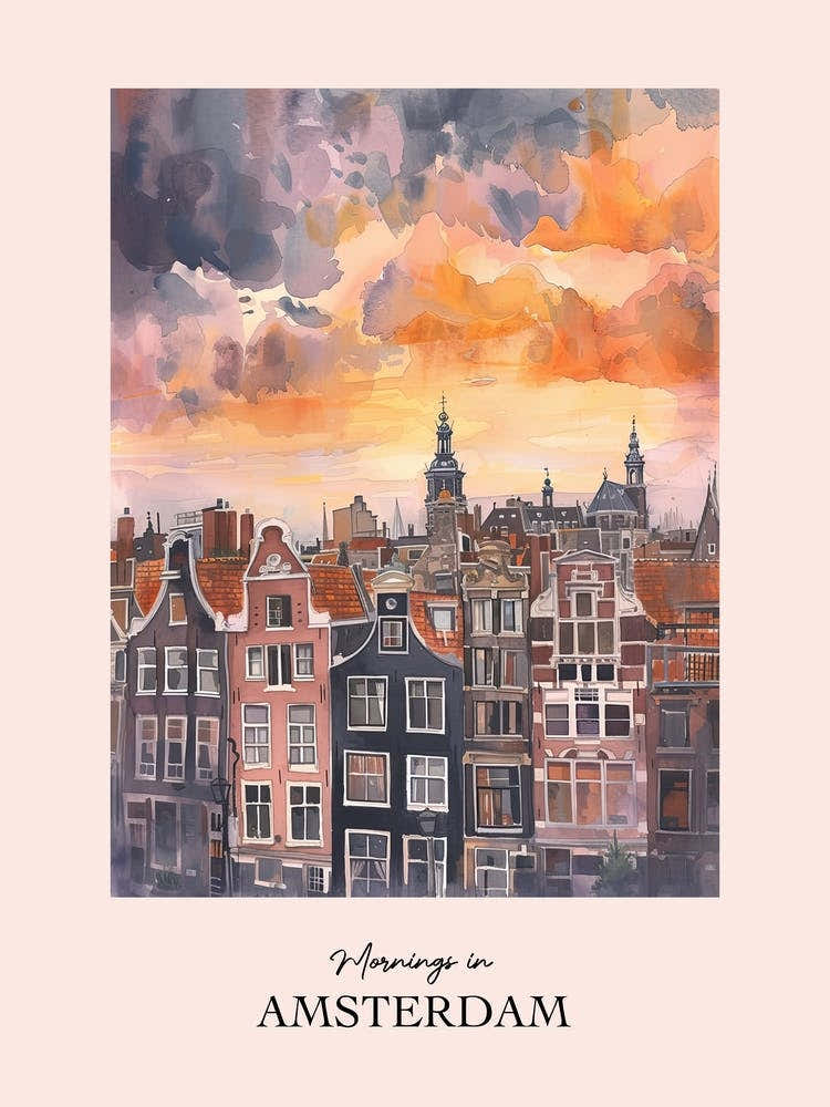 Mornings In Amsterdam Rooftops Morning Skyline 2