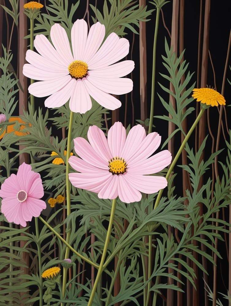 Flower Illustration Cosmos 1