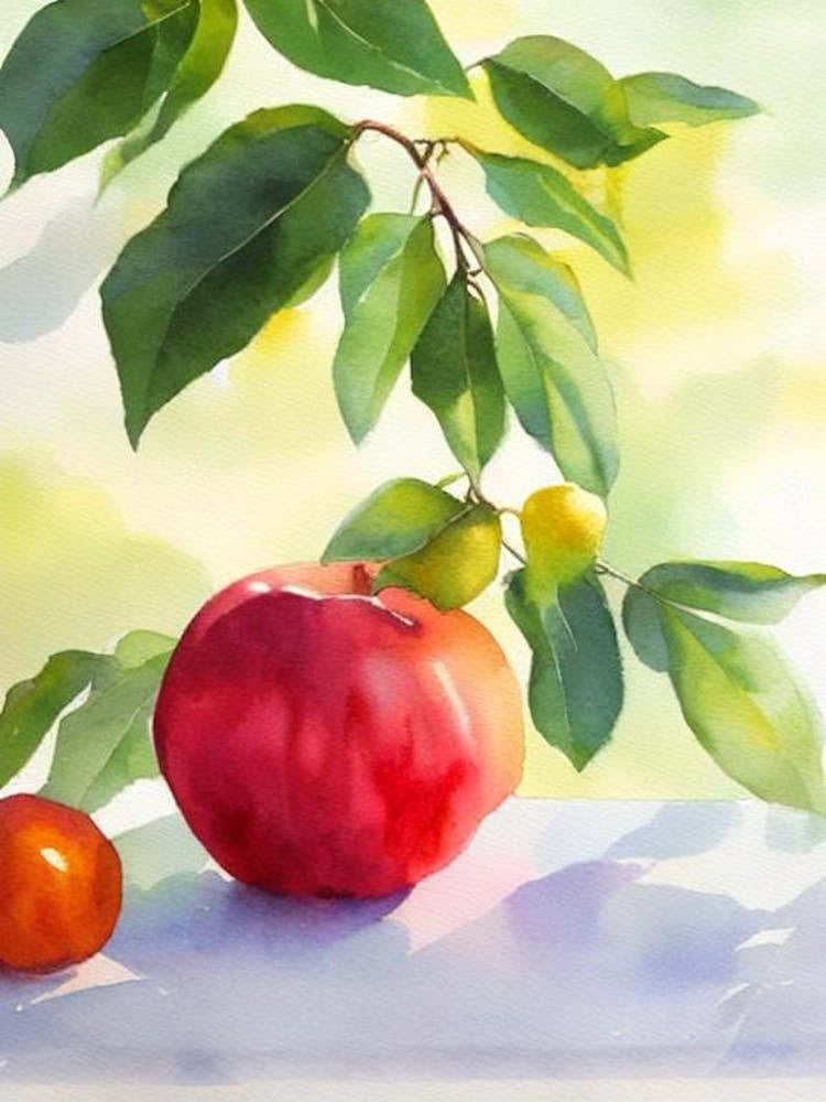 Star Apple Italian Watercolour fruit