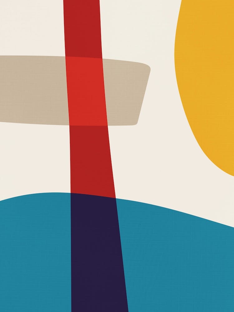 Bold Abstract Red Blue Yellow C2