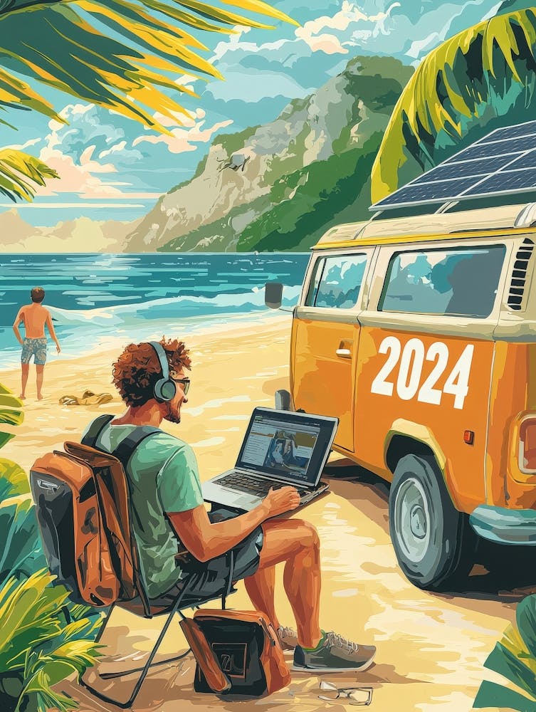 Aihrgdesign A Lifestyle Poster Celebrating The Digital Nomad 3