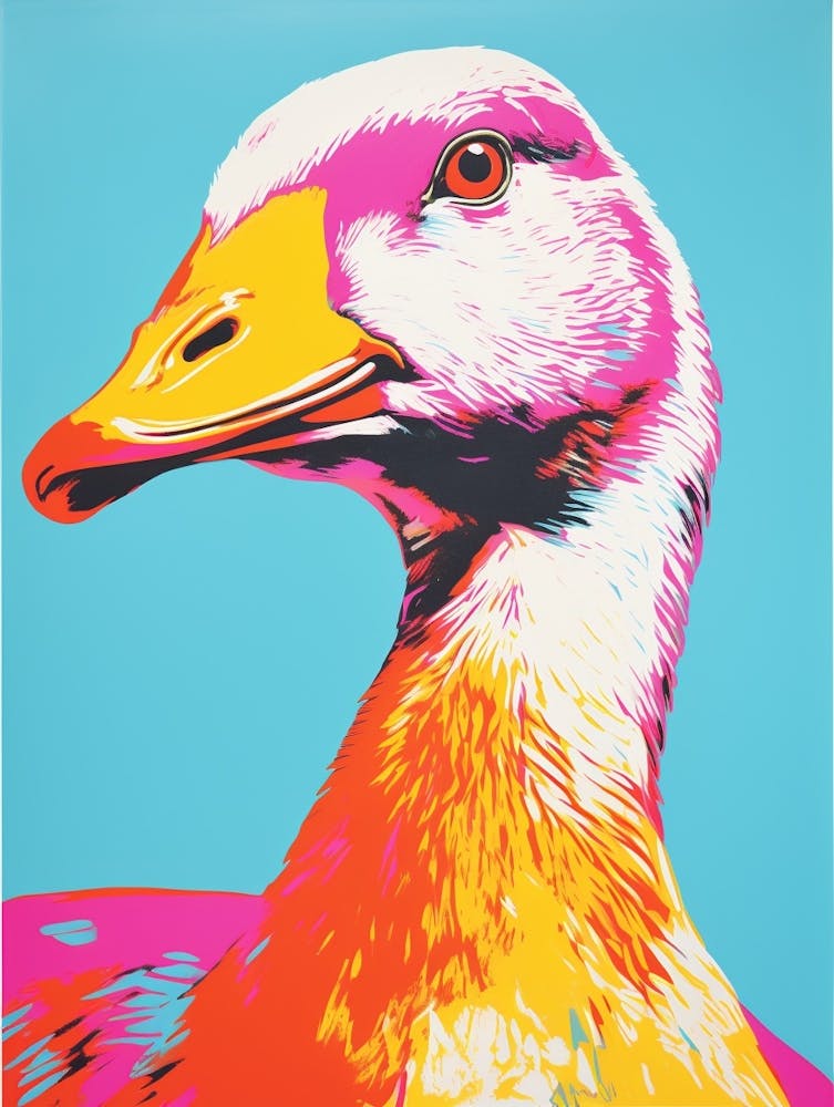Andy Warhol Style Bird Goose 3