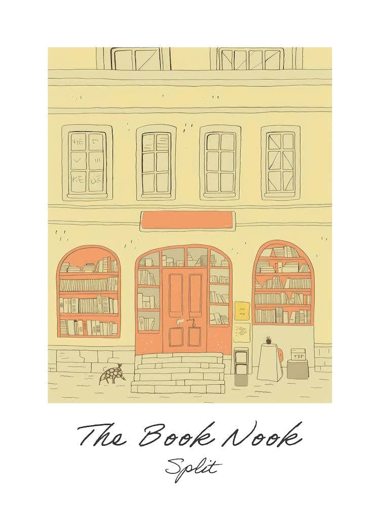 Split The Book Nook Pastel Colours 2 Poster