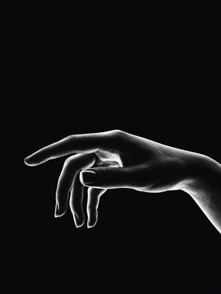 Black And White Hand