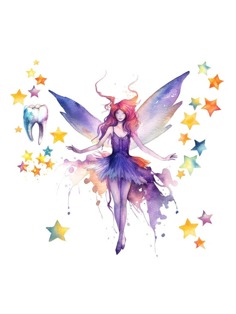 Fairy Tooth Watercolor
