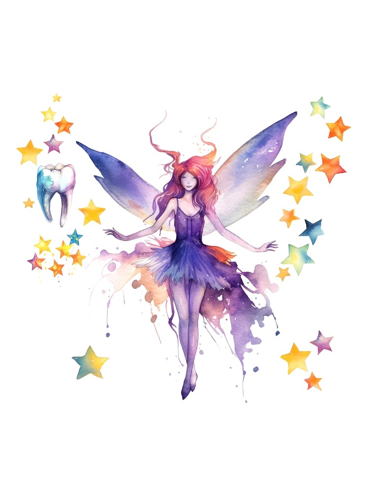 Fairy Tooth Watercolor