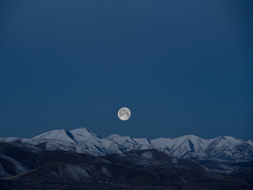Moon In The Night Sky