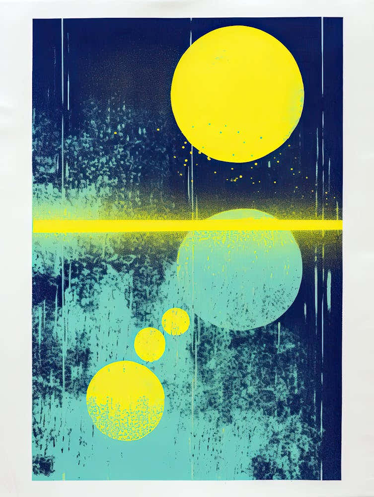 Plasma Pathways Cosmic Waveform Abstract Art