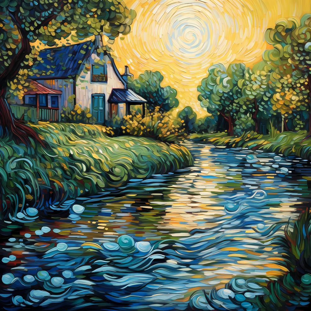 Garden Whispers by the Riverside