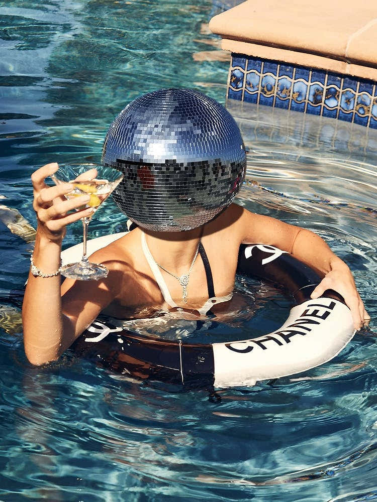 Disco Ball In The Pool