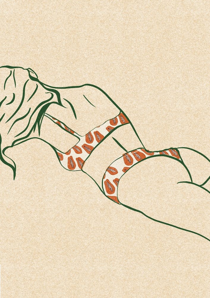 Papaya At The Beach Line