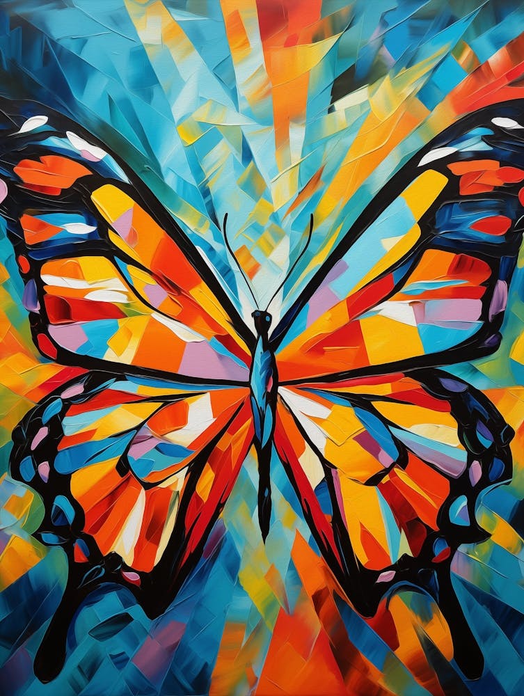 Butterfly 03 - Abstract Vibrant Colorful Modern Style