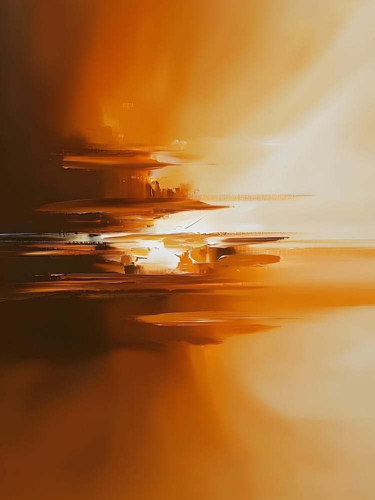 Abstract - Orange Sunset