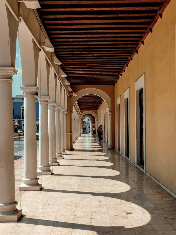Arcade In Campeche Mexico