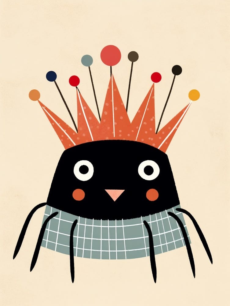 Little Spider Wearing A Crown