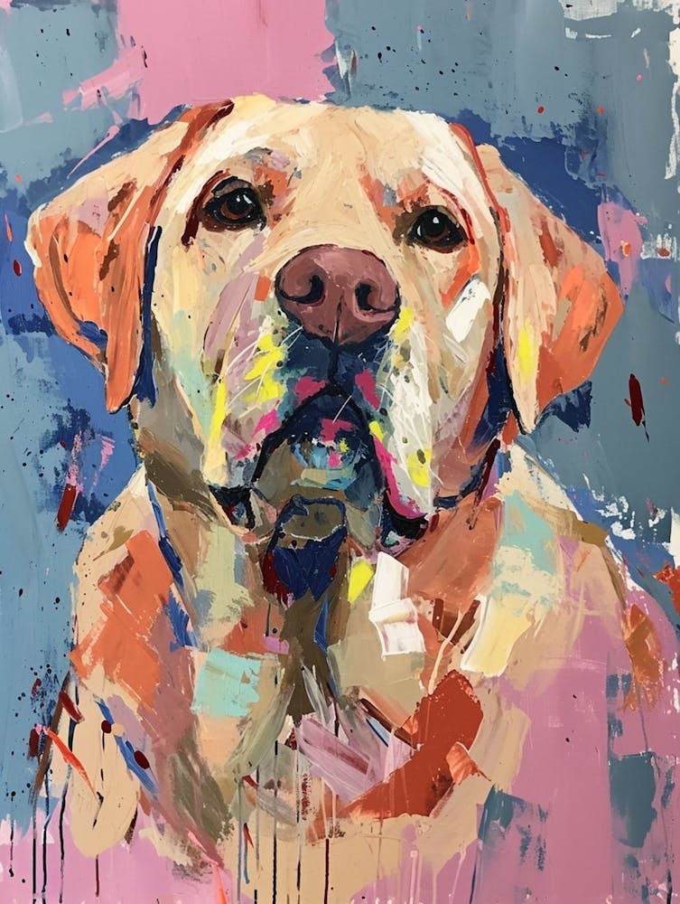Labrador Retriever Acrylic Painting 7