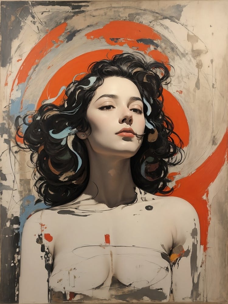 Woman in a meditative pose 1