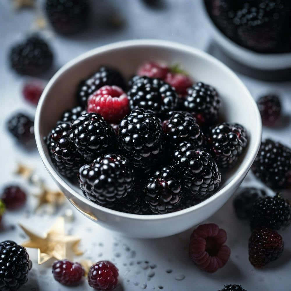 Blackberries In A Bowl