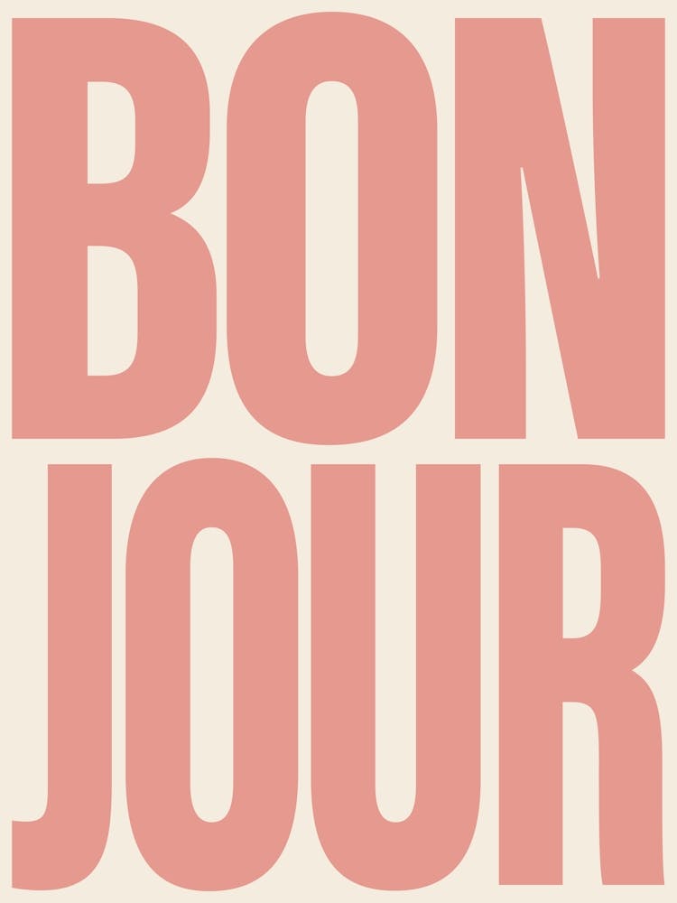 Bonjour - Pink