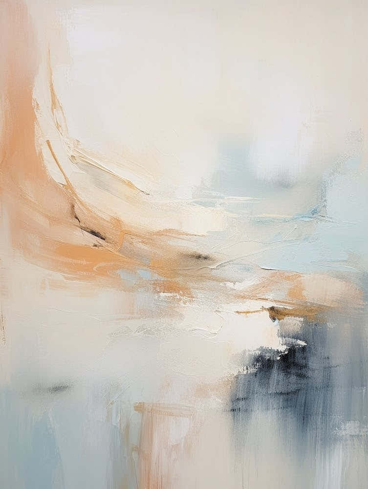 Winter Pastel Abstract Painting 8