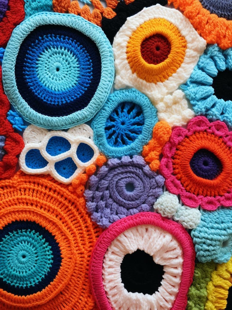 Crochet Bright Colours Material