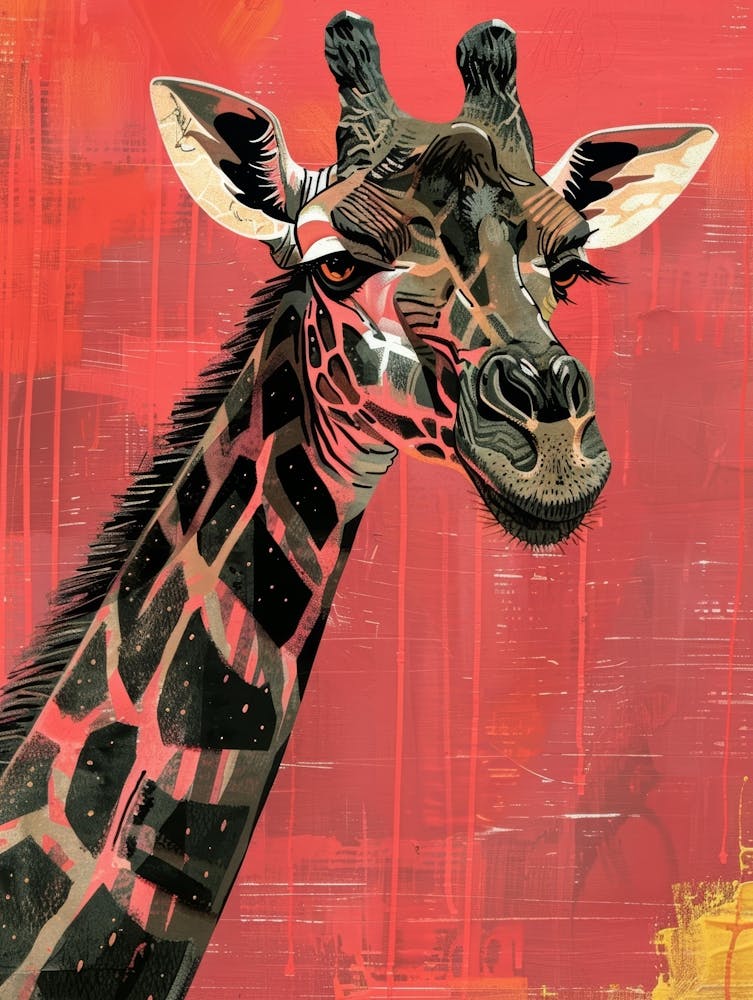 Giraffe Canvas Print 16