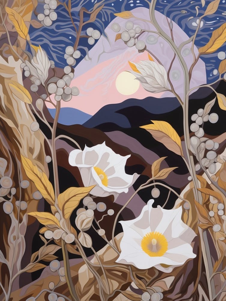 Moonflower 2 Flower Painting