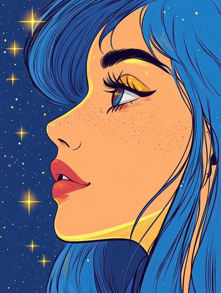 Girl With Blue Hair 25