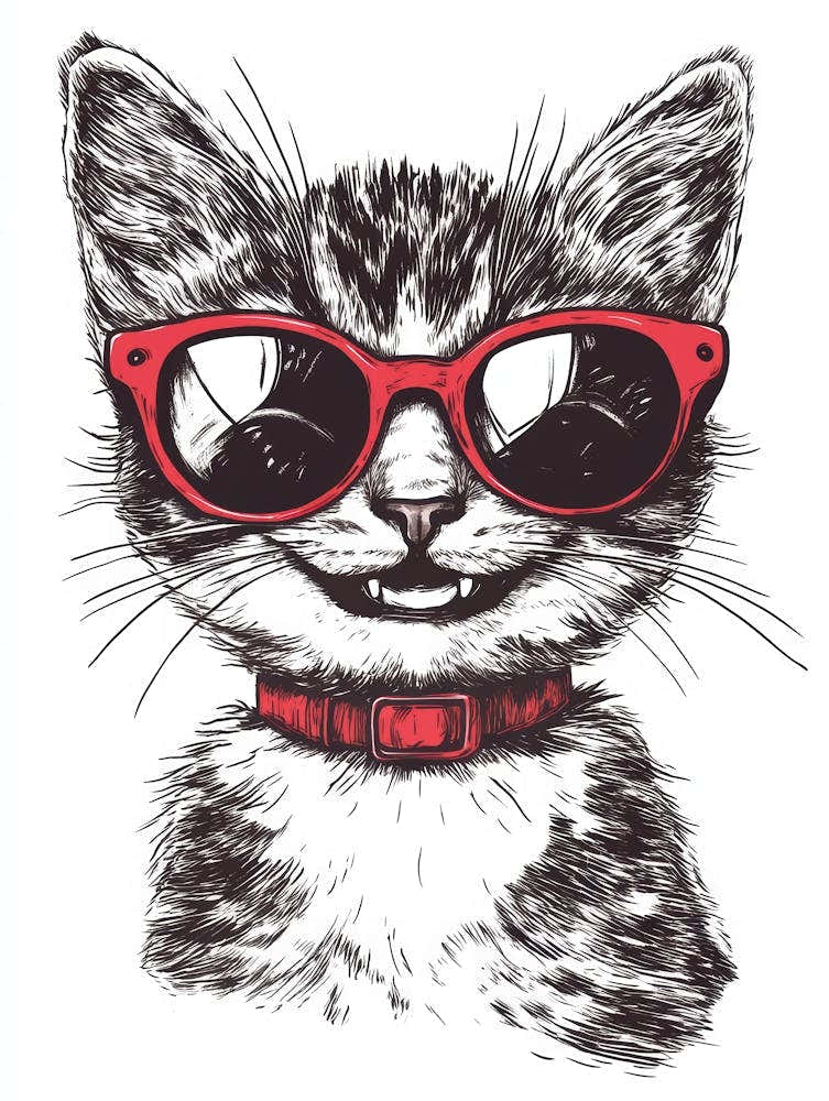 Cat In Sunglasses 10