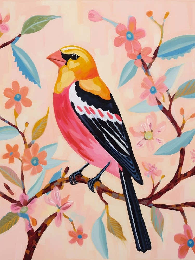Pink Scandi American Goldfinch 4