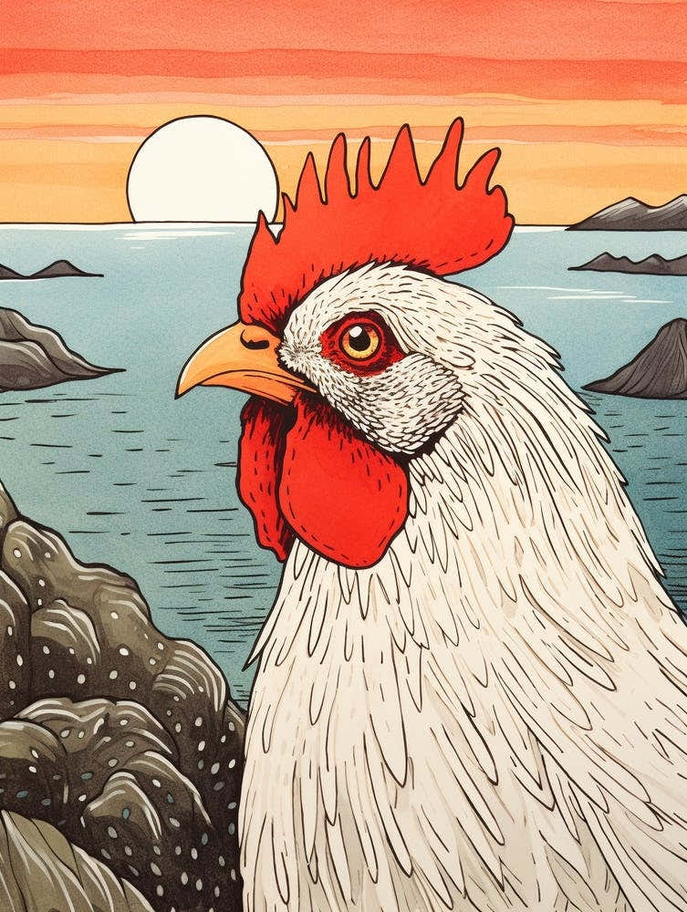 Bird Illustration Chicken 2
