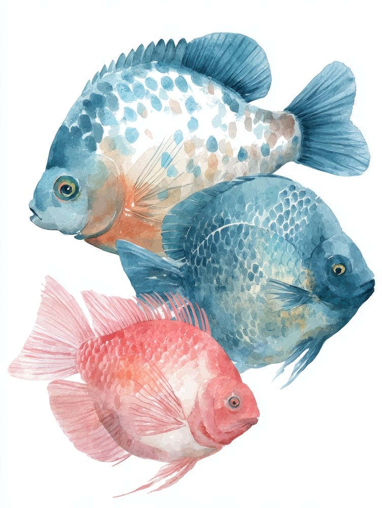 Watercolor Fishes