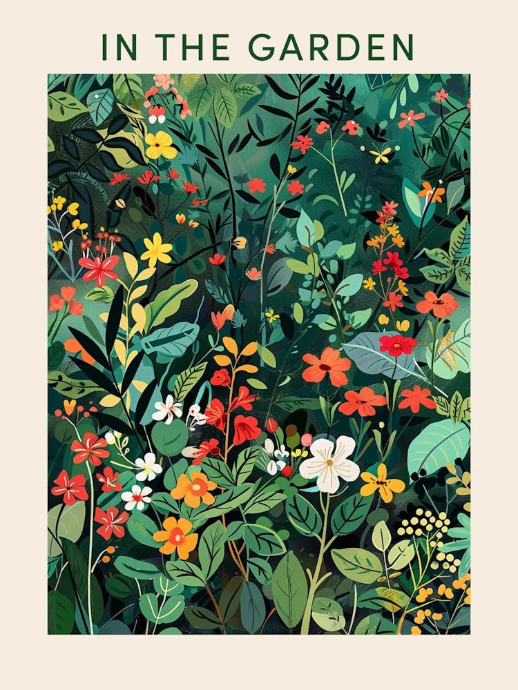 Colourful Garden Poster Art Print By Gardens Of The World Art Prints colourful-garden-poster-art-print-by-gardens-of-the-world-art-prints