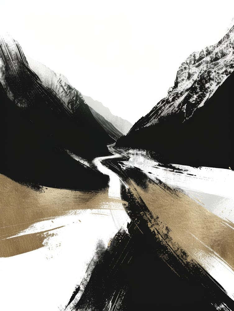 Black And Gold Canvas Print 65