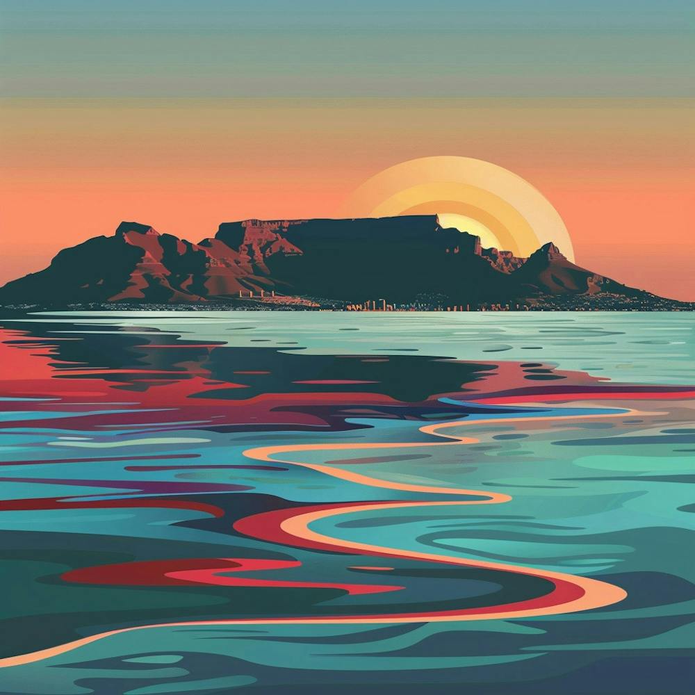 A Table Mountain In Cape Town Vector Design Illu 1720033839 2
