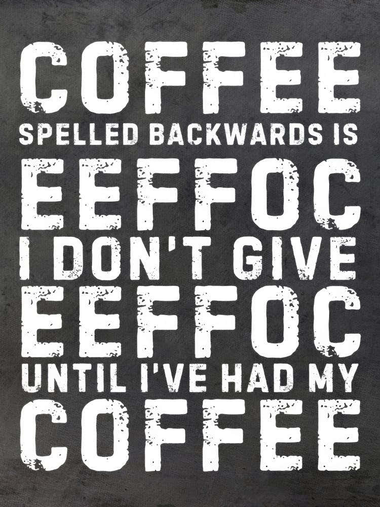 Coffee Spellbackwards 1