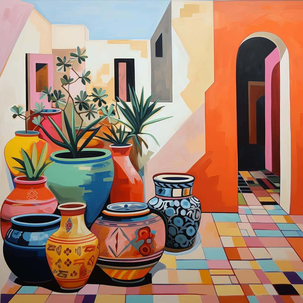 Moroccan Pots And Archways 3