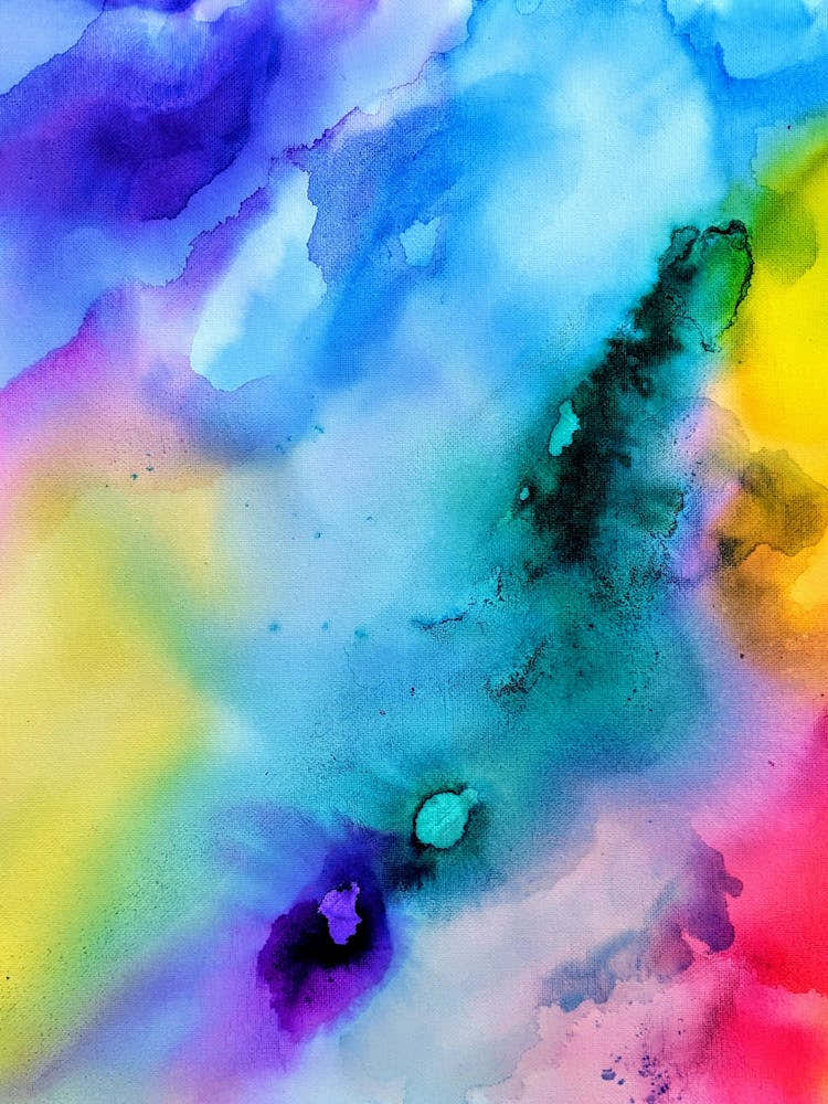 Abstract Watercolor Painting