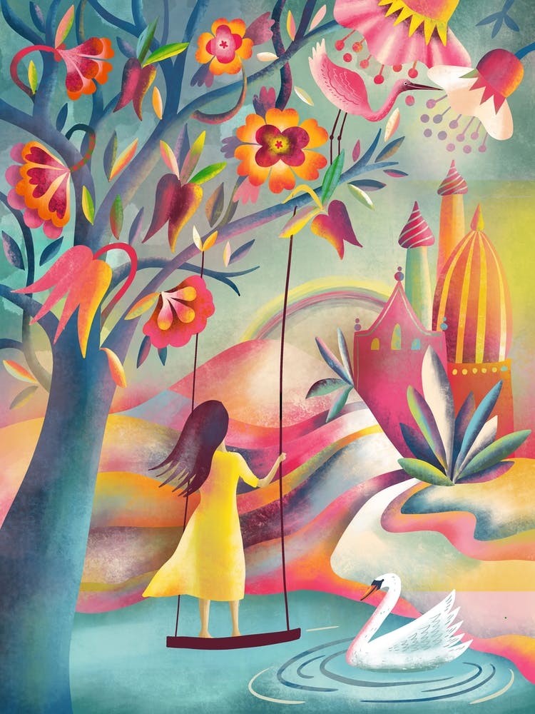 Woman With Dream Palace