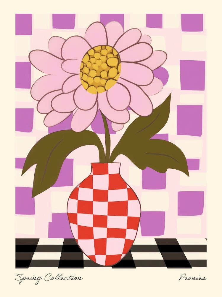 Spring Collection Peonies Flower Vase 1