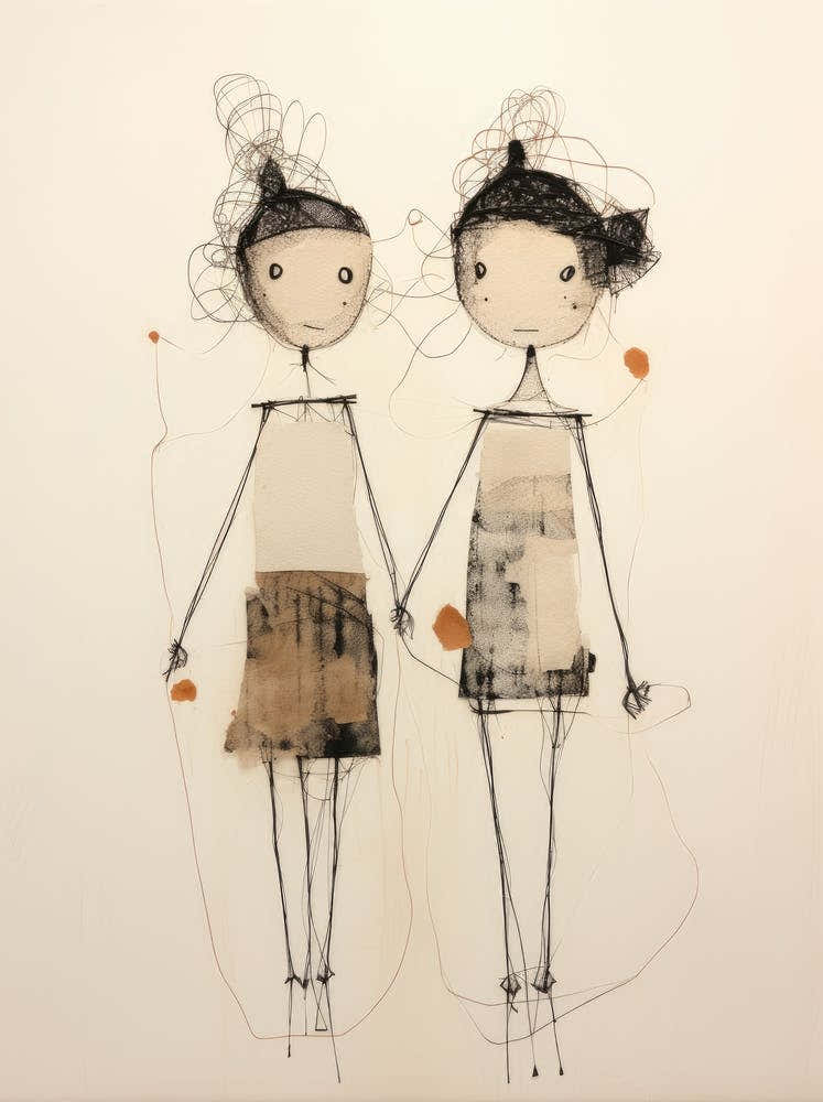 Two Girls Holding Hands