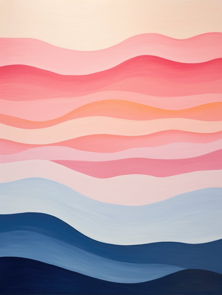 Pink And Blue Waves