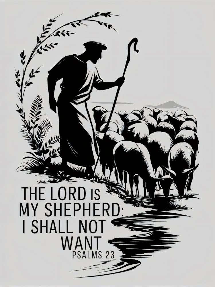 Psalm 23, The Lord is my Shepherd, I shall not want