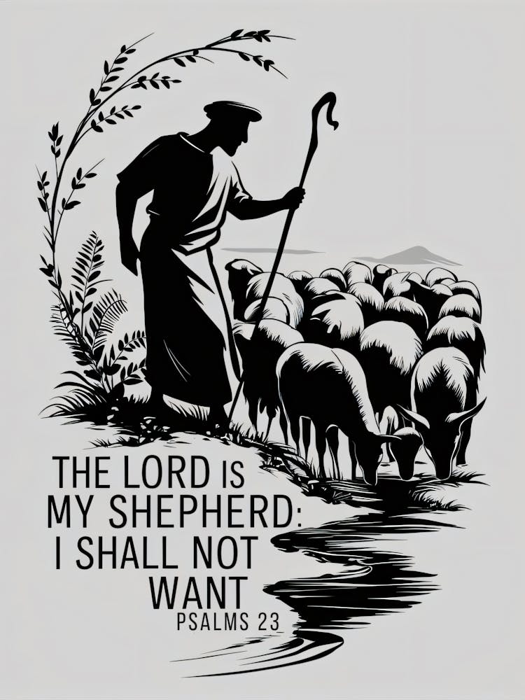 Psalm 23, The Lord is my Shepherd, I shall not want