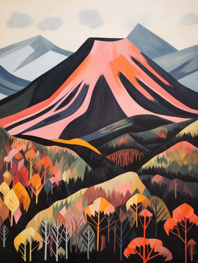 Mount Yasur Vanuatu 1 Mountain Painting
