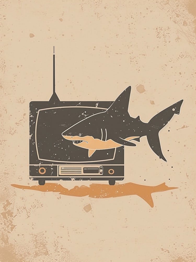 Shark & A Tv Muted Pastels 3