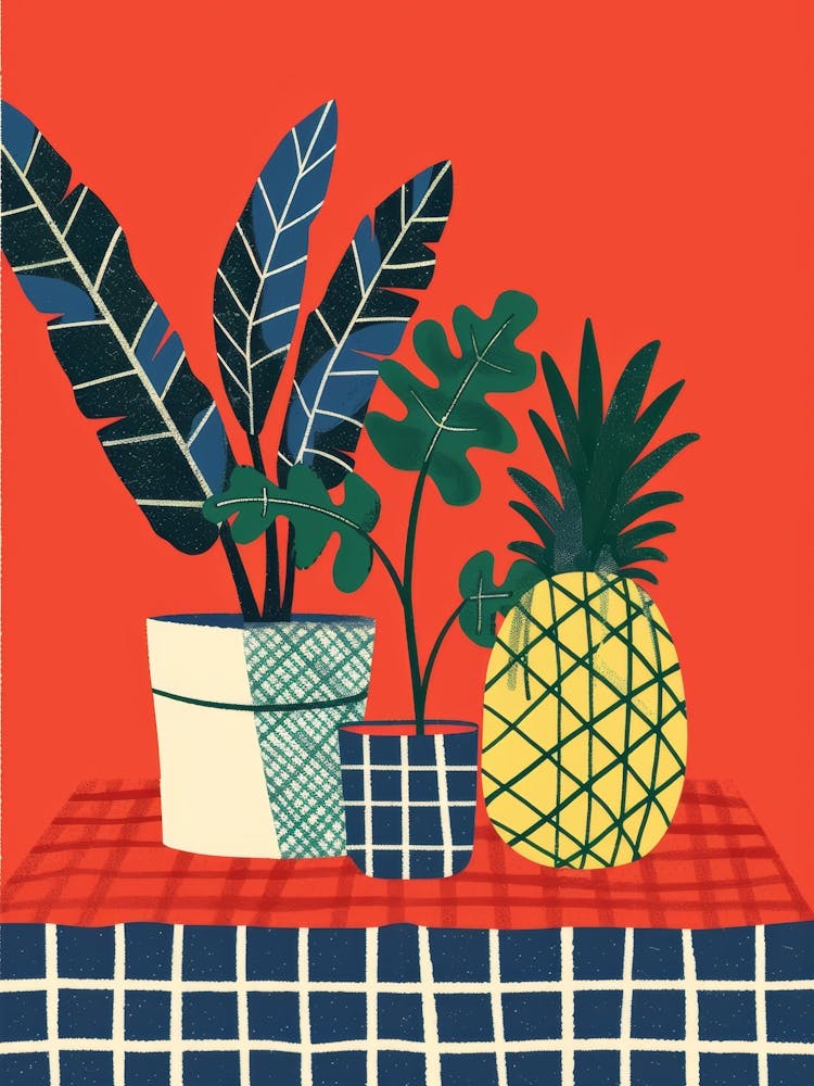 Pineapples And Plants 1