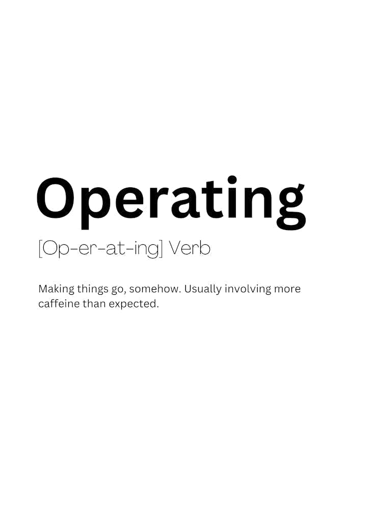 Operating Definition Meaning